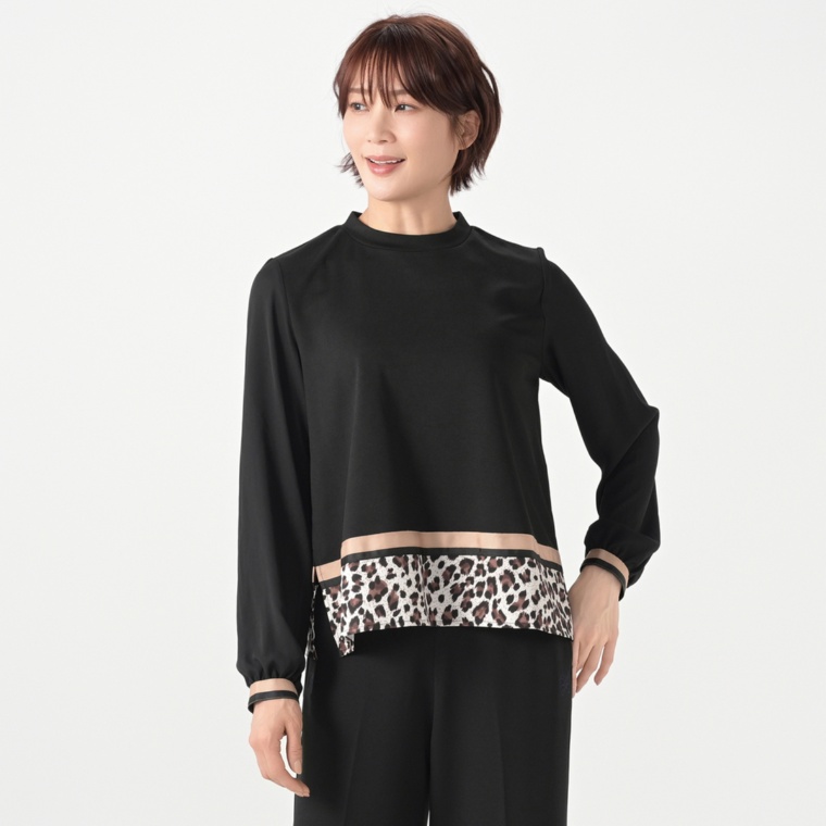 JEWEL MORRY’S レオパード切替プルオーバー