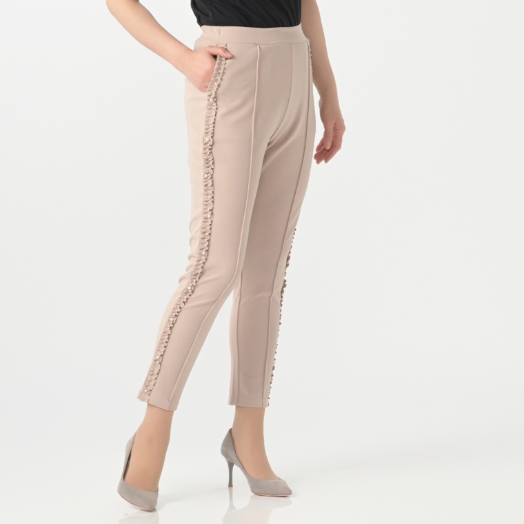 MISA Luxe サイドフリルパンツ