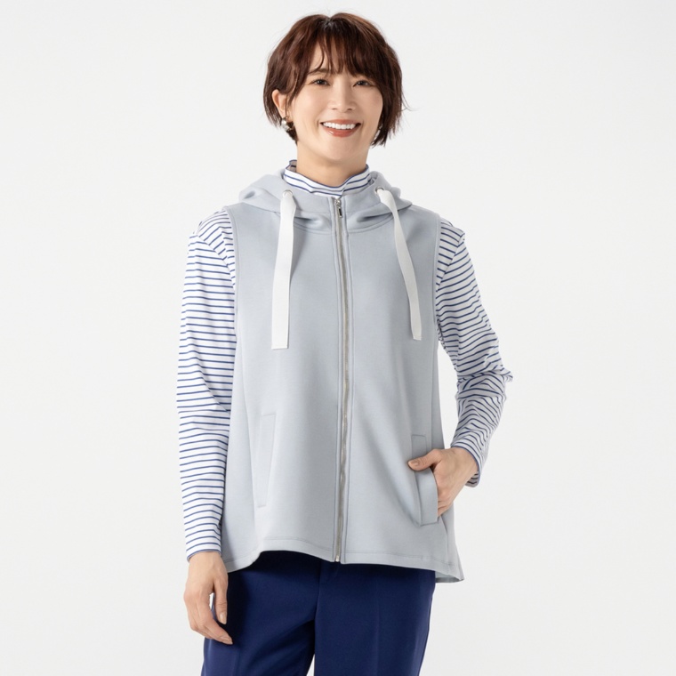 Oh My Tailor 異素材切替フーディーベスト