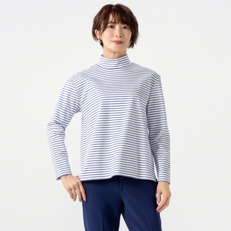 Oh My Tailor 40/1シルケットスムースボーダープルオーバー