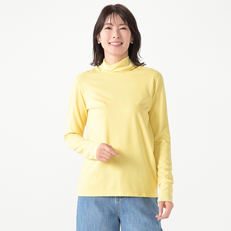 Provador ストレッチジャージー チュールネックプルオーバー