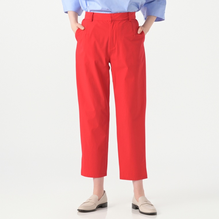 alsome ウエストゴム裾ベンツ開きパンツ