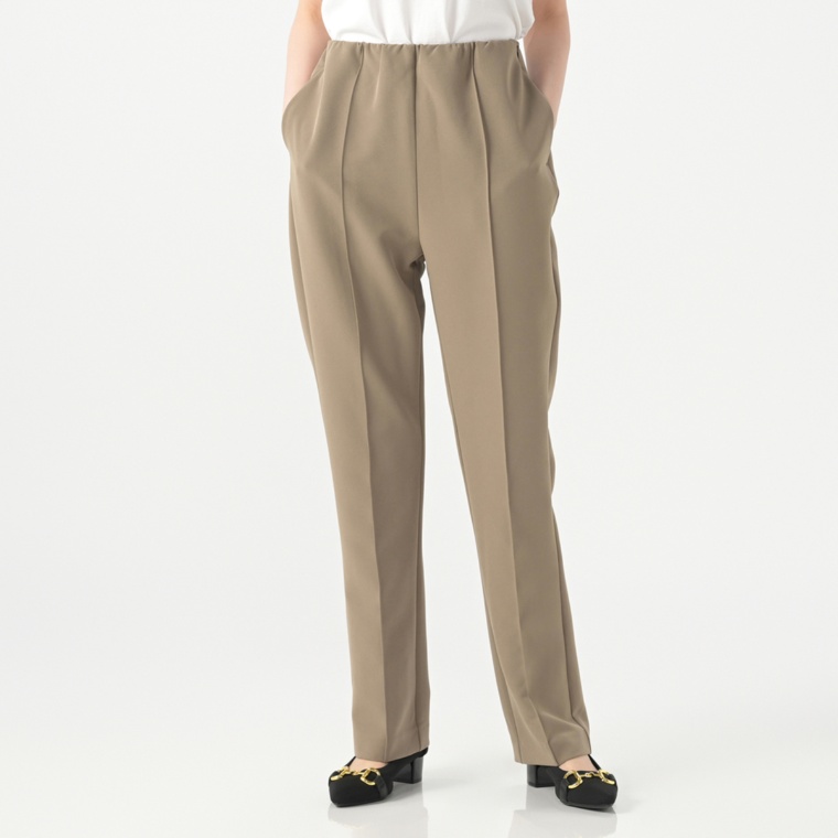 Anne Coquine 選べる股下ダブルクロスフレアパンツ