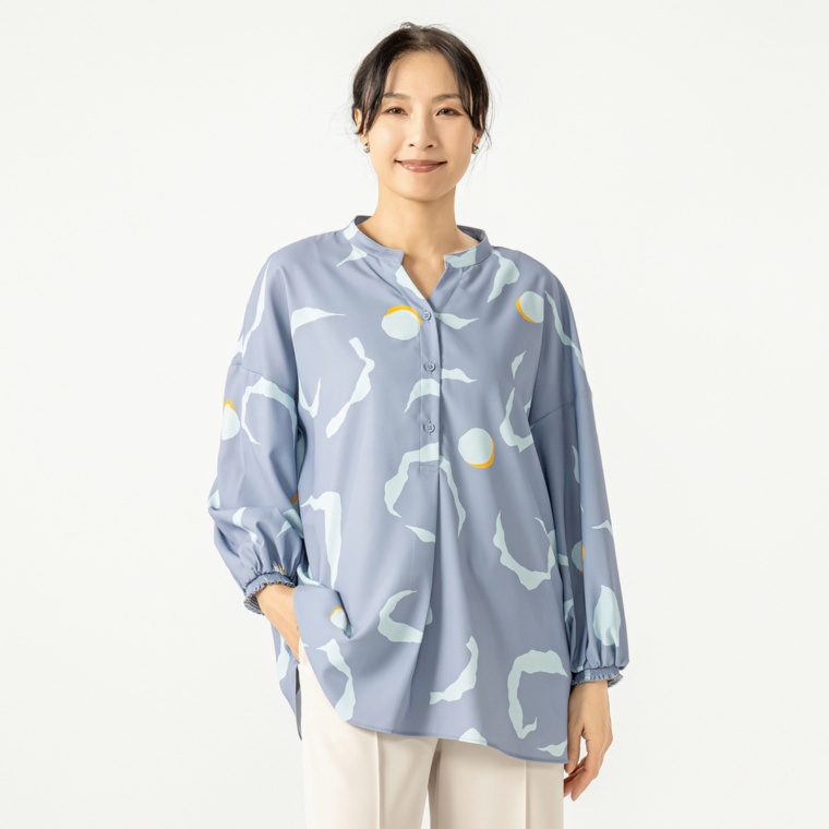 MORNMAGIE 月の魔法プリント体型カバーチュニック