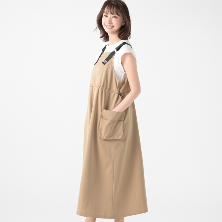 UNILOA3C チノクロスジャンパースカート