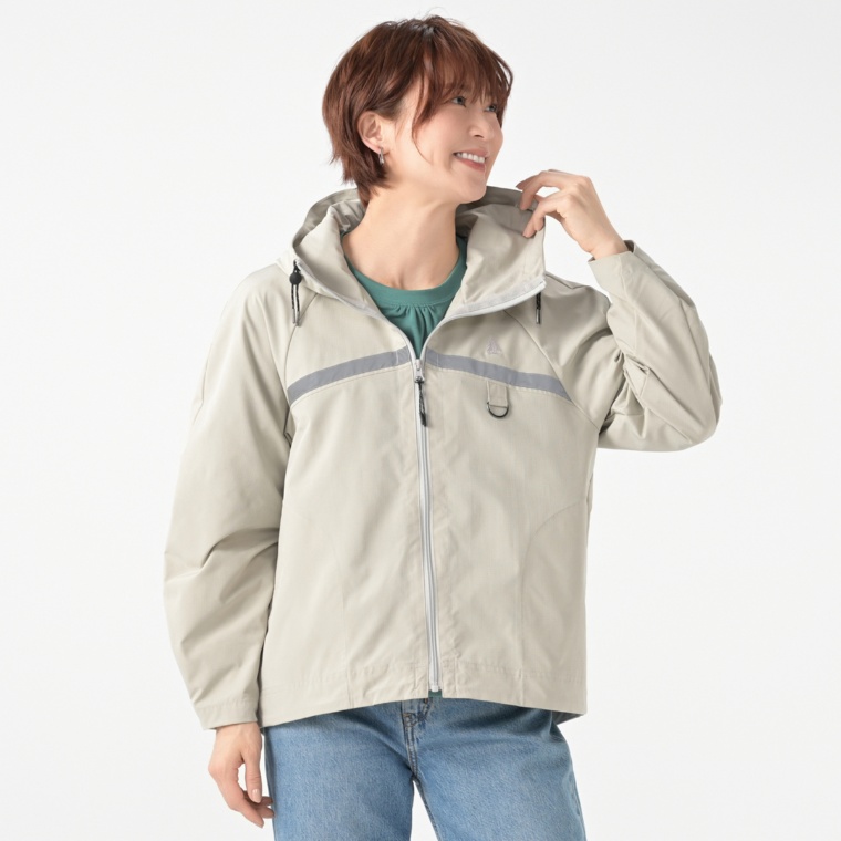 WOODS UVカットバックパフフォルムリフレクタージャケット