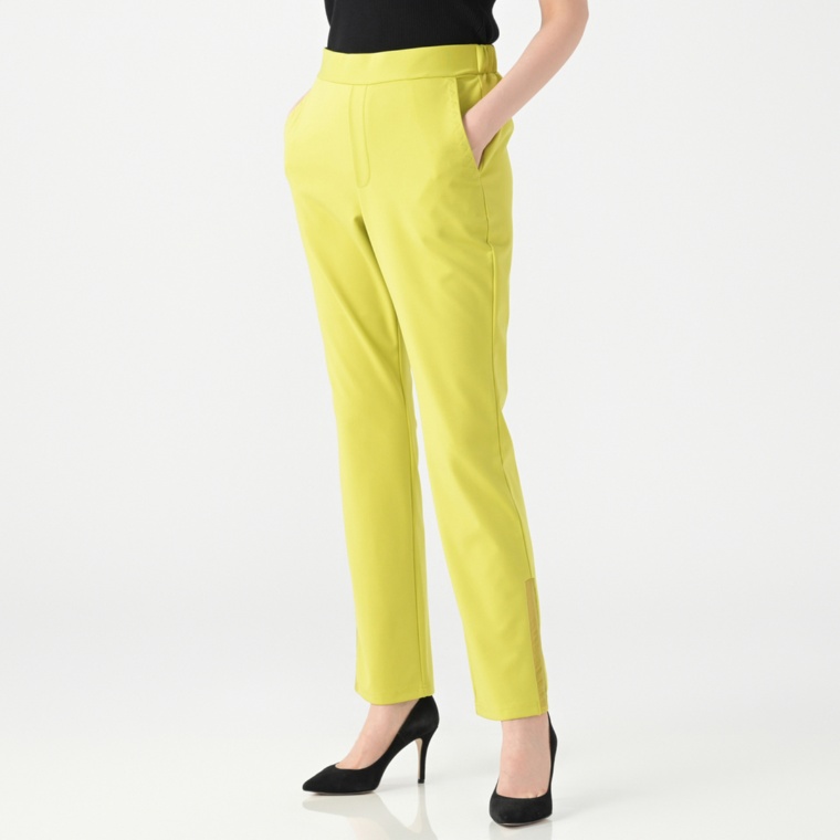 BOUTIQUE JUNKO 選べる股下丈シアー切替パンツ