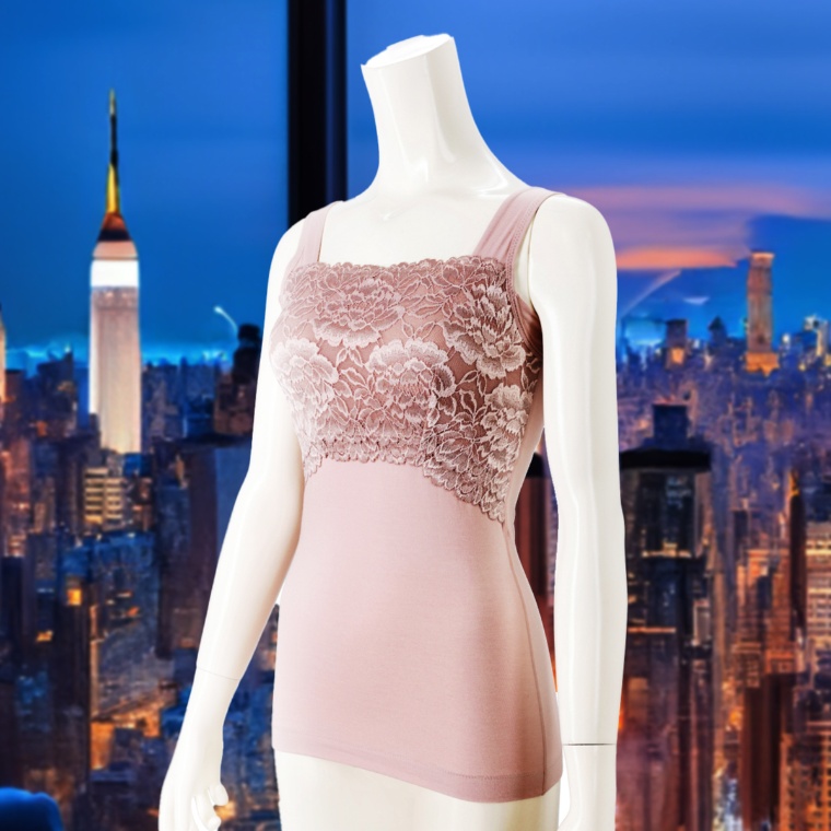 BRNYピース ハッピーバストアップレーシーブラキャミソール