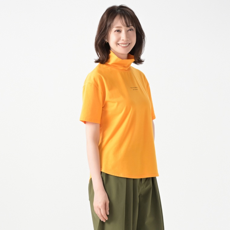 GRC UVカットハイネックロゴプルオーバー