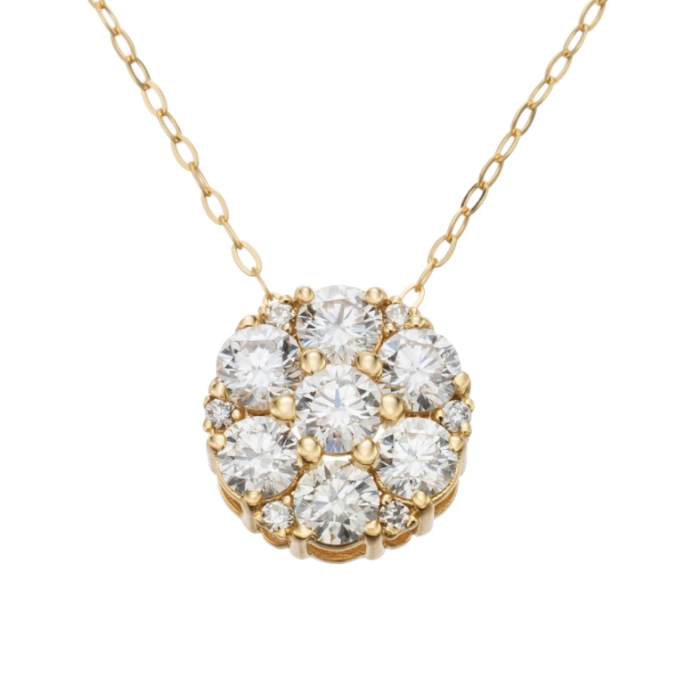 ブリラーレ 18KYG ダイヤモンド ペンダント 計0.5ctUP