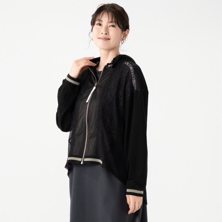 Remite 異素材mixパーカー