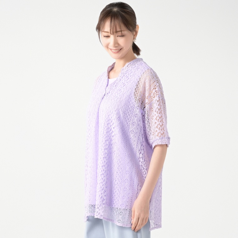 Provador 総レーストップス&スーピマ綿タンクトップ2点セット