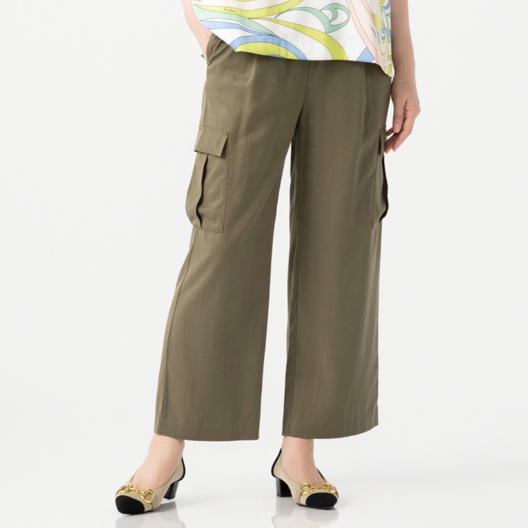 Anne Coquine フィブリルツイルストレートカーゴパンツ