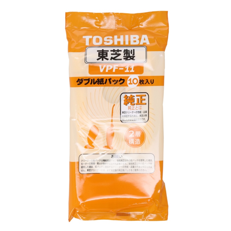 東芝 スティッククリーナー用純正紙パック10枚入り