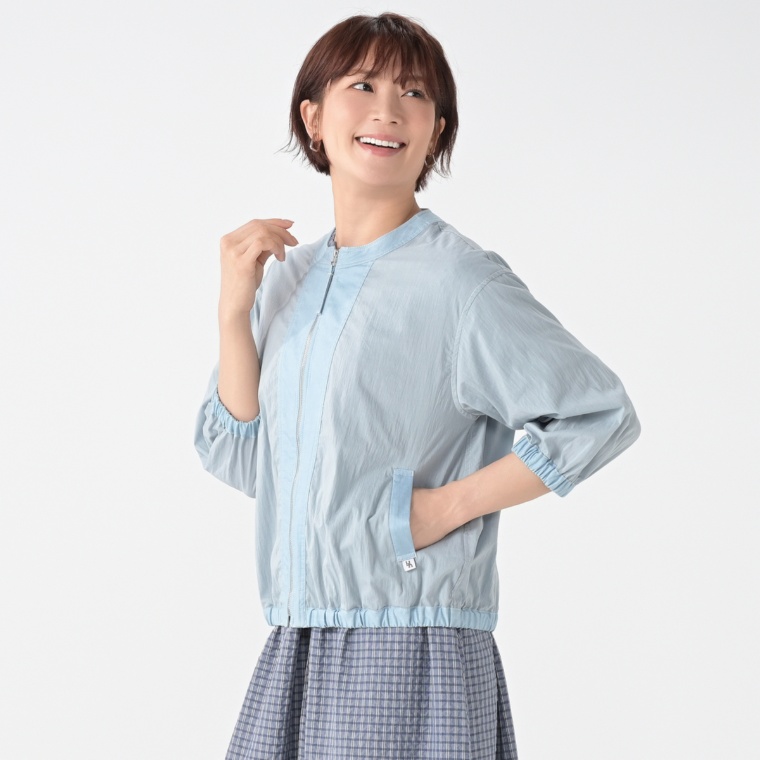 H.HOLIDAY デニム切り替えライトブルゾン