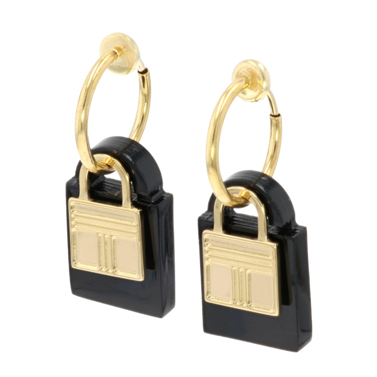 牛の角 ハンドバッグモチーフ イヤリング/ピアス[ヒラリー]