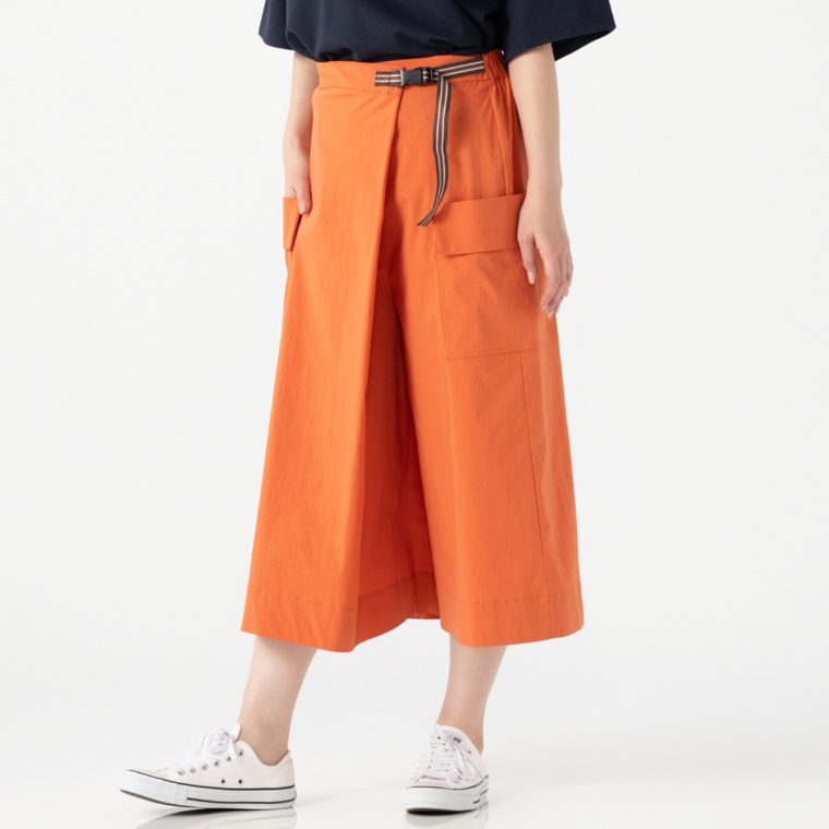 Carney ラップ風キュロットスカート