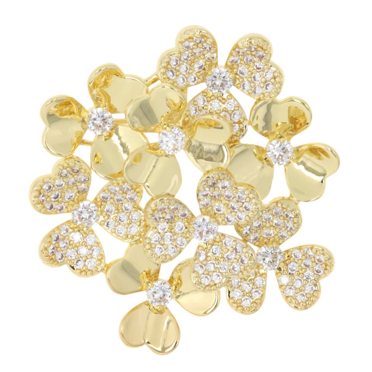 JinkaNezu キュービックジルコニア アナベル ブローチ