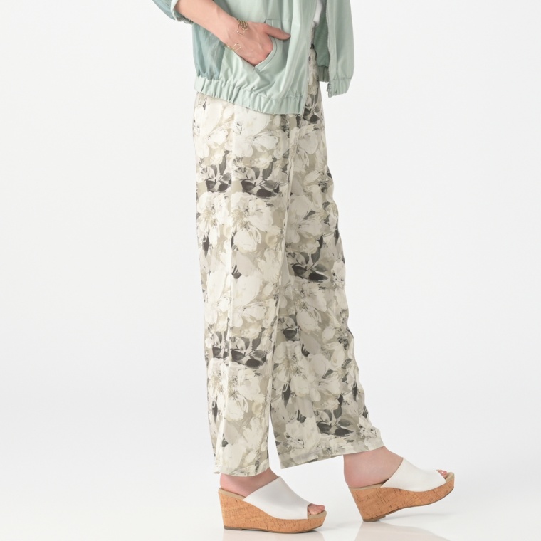 タカシマヤスタイルプリュ プリントワイドパンツ