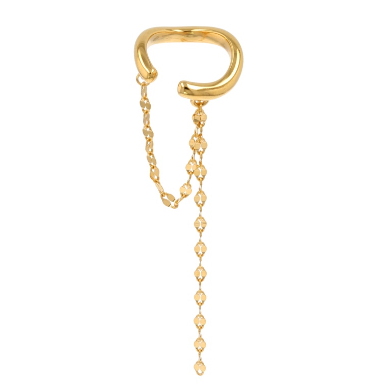 Laude[ラウデ]シルバー925ペタルチェーン片耳用イヤーカフ