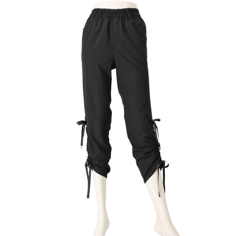 &LOVE 幸せドロストリボンのシャーリングパンツ