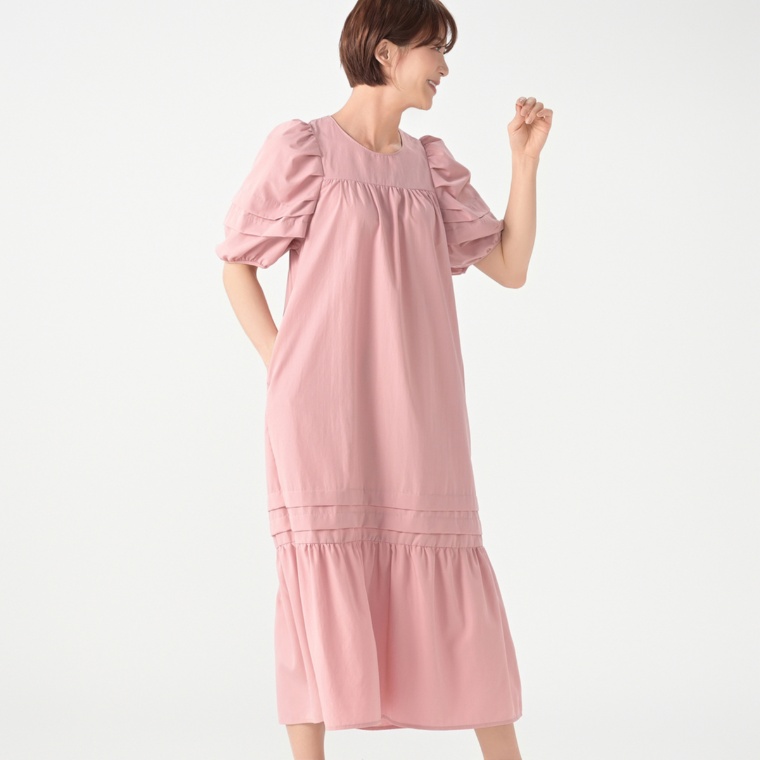 &LOVE 甘映え美人タックワンピース