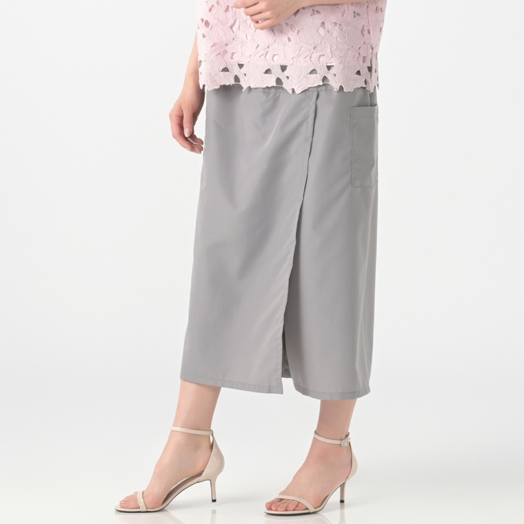 Provador ラップ風カーゴデザインスカーチョ