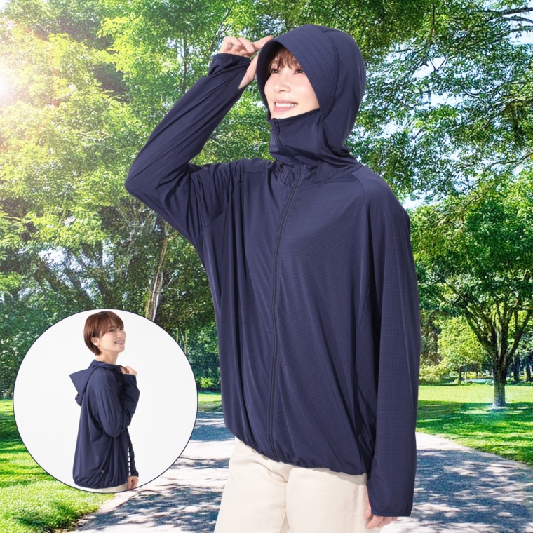 TERAX ここちケアCOOL つば付きパーカー