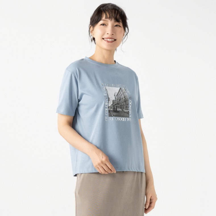 Coeur sucre フォトプリントTシャツ