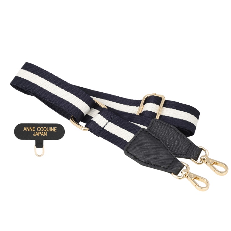 Anne Coquine スマホ兼用ジャカードストラップ