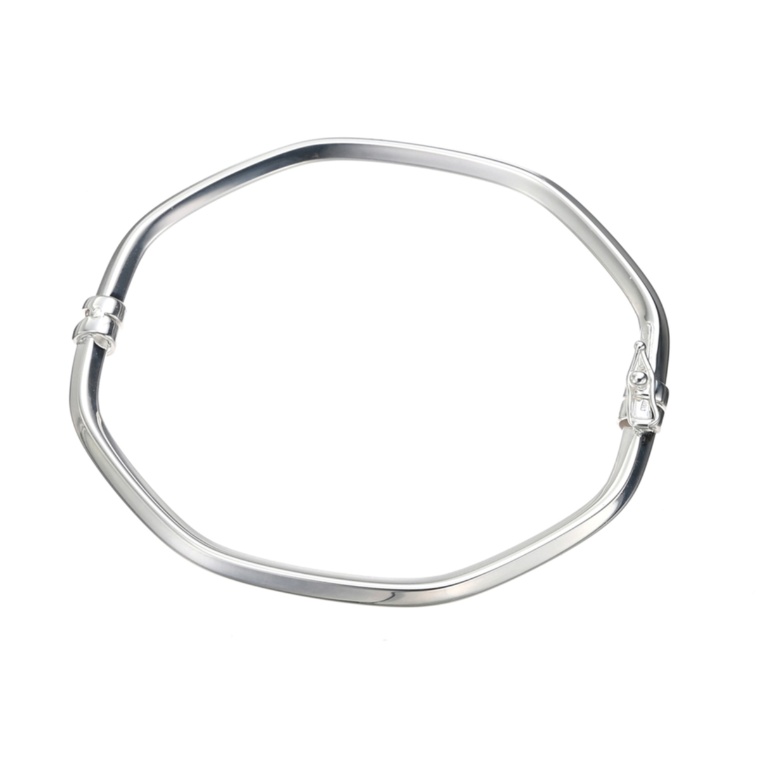 UNOAERRE シルバー925 オクタゴン デザイン バングル