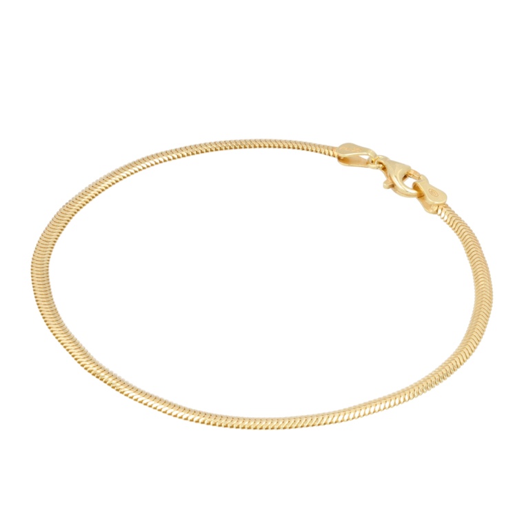 Roma1947 シルバー925 スネークチェーン ブレスレット