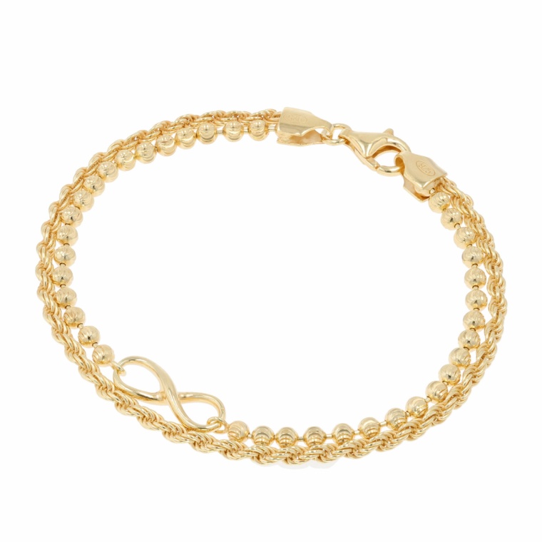 Roma1947 シルバー925 トゥルッコ レイヤード ブレスレット