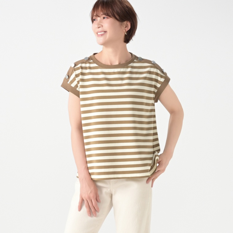 Provador ドライタッチ鹿の子 フレンチプルオーバー