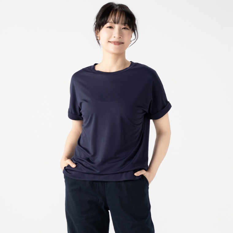 Provador ひんやり涼感 ドルマンスリーブプルオーバー