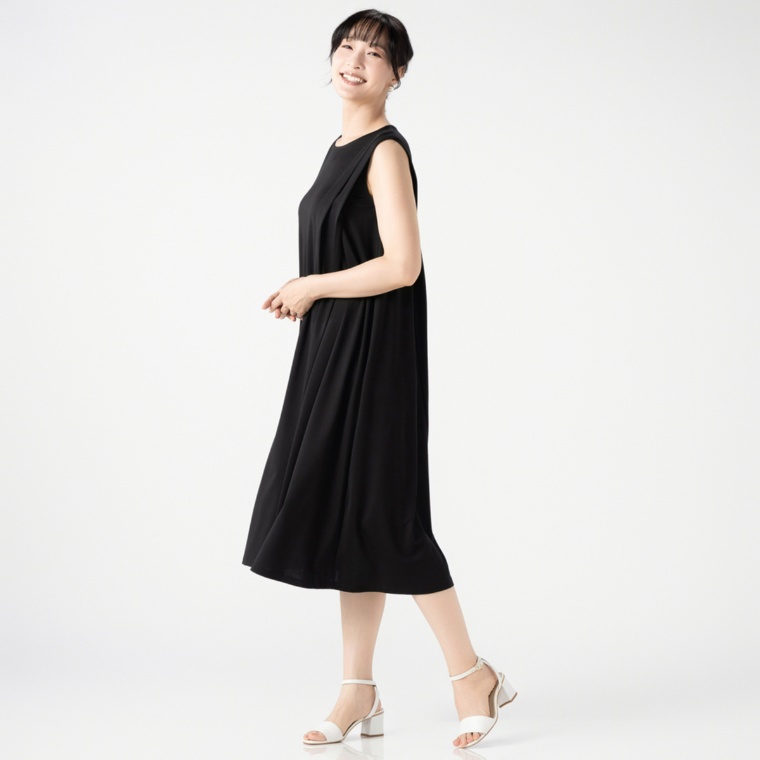 Provador ひんやり涼感 大人ノースリーブワンピース