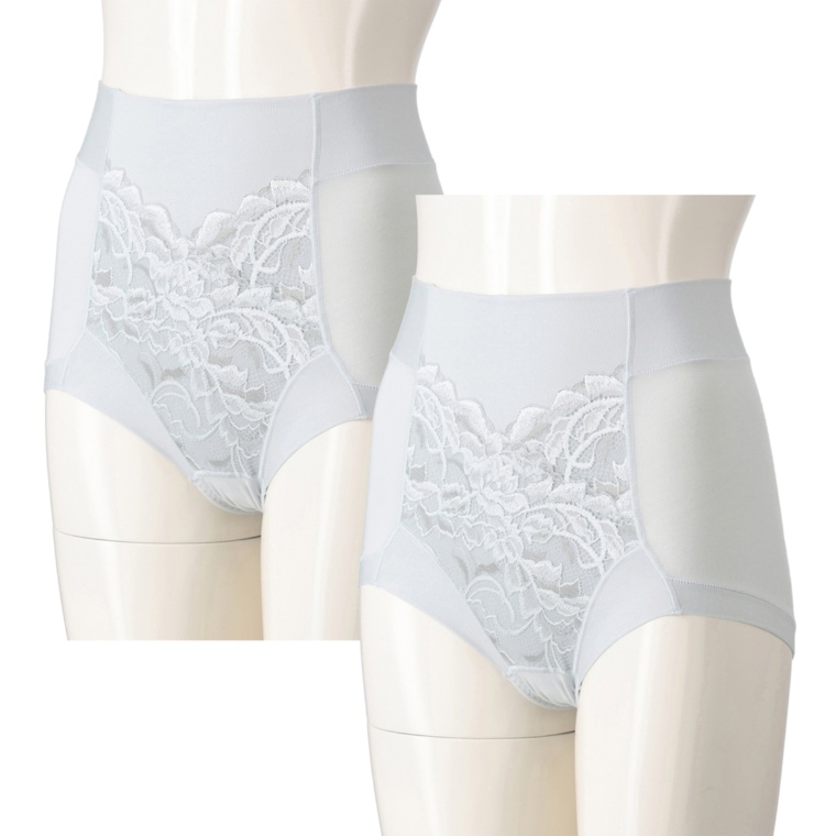 BRNYピース 細く見える快適ショーツ 同色2枚組