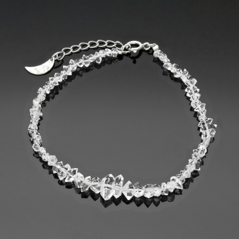 ハーキマーダイヤモンドマインズ社水晶シャイニングブレスレット