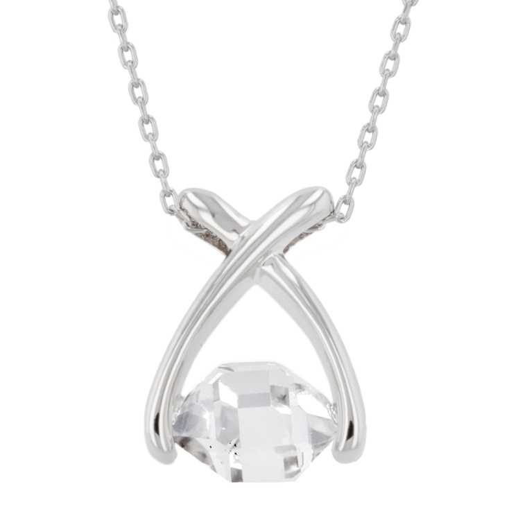 ハーキマーダイヤモンドマインズ社水晶ツーポイントペンダント