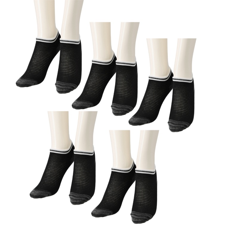 SEA BREEZE メッシュショートソックス 5足組