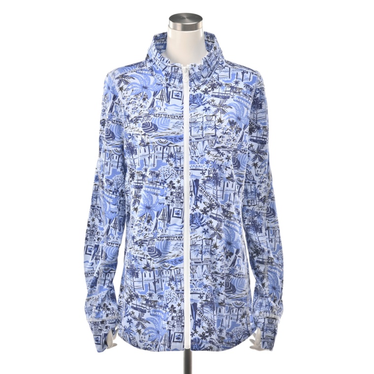 Makana na Kathy オルオルプリントジップブルゾン