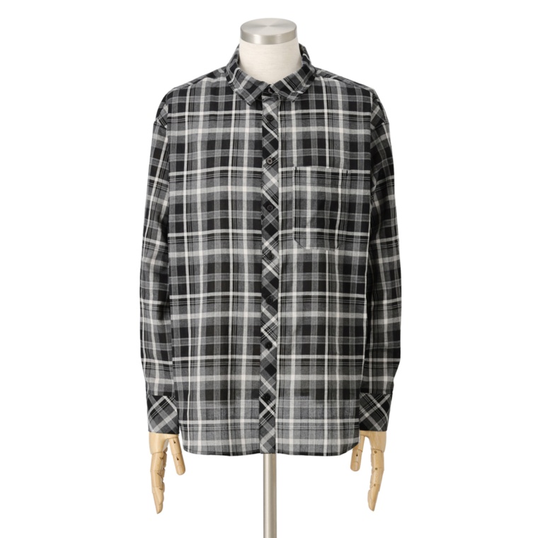 Lucca Uomo alla moda 先染めチェックリラックスシャツ