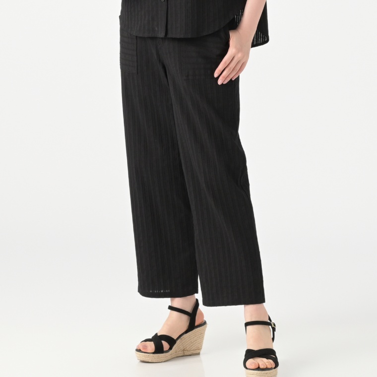 EDDIE BAUER レースセミワイドパンツ