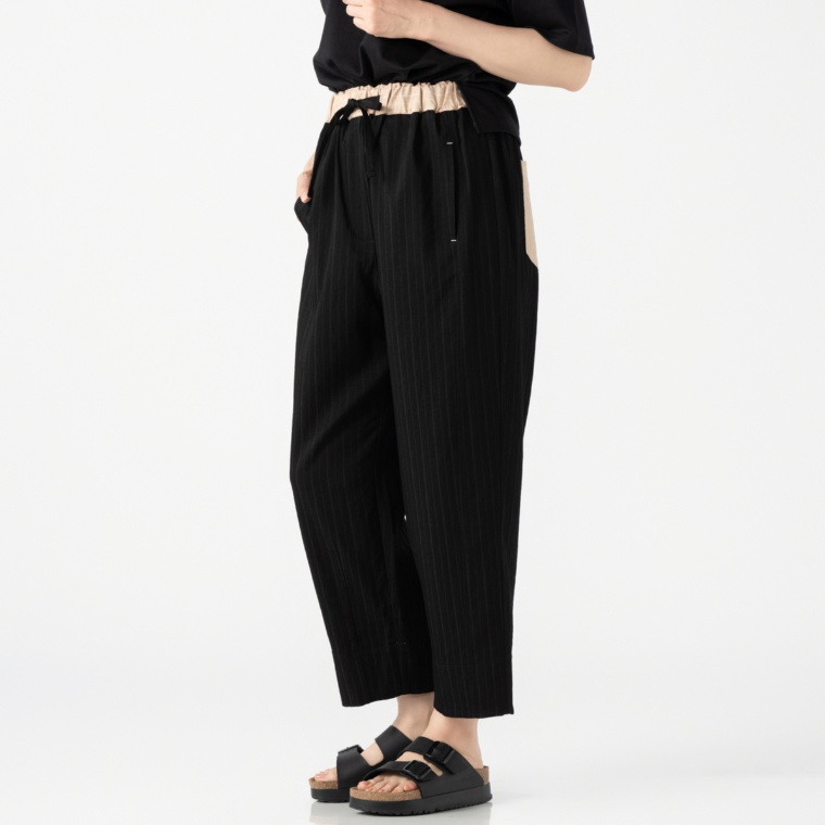 KawaiOkada 配色リラックスストレートパンツ