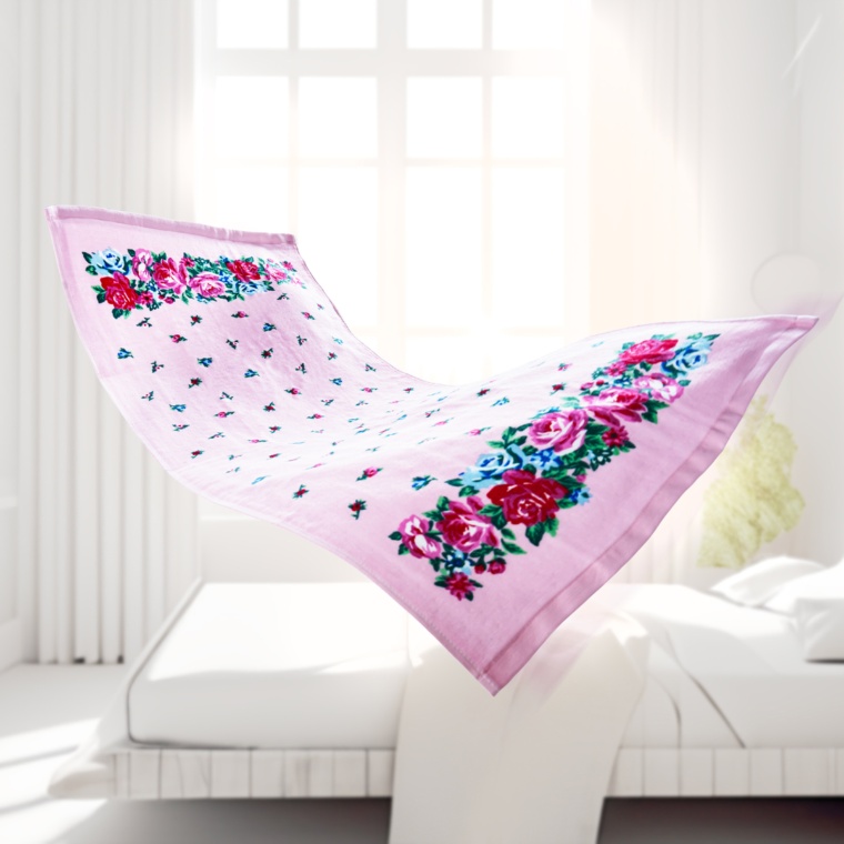 レイクアルスター 日本製二重ガーゼタオル・ローズガーデン