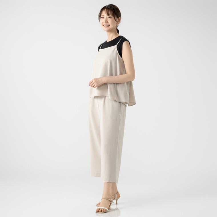 CARRIERE キャミソール＆ワイドパンツセット ネット限定股下
