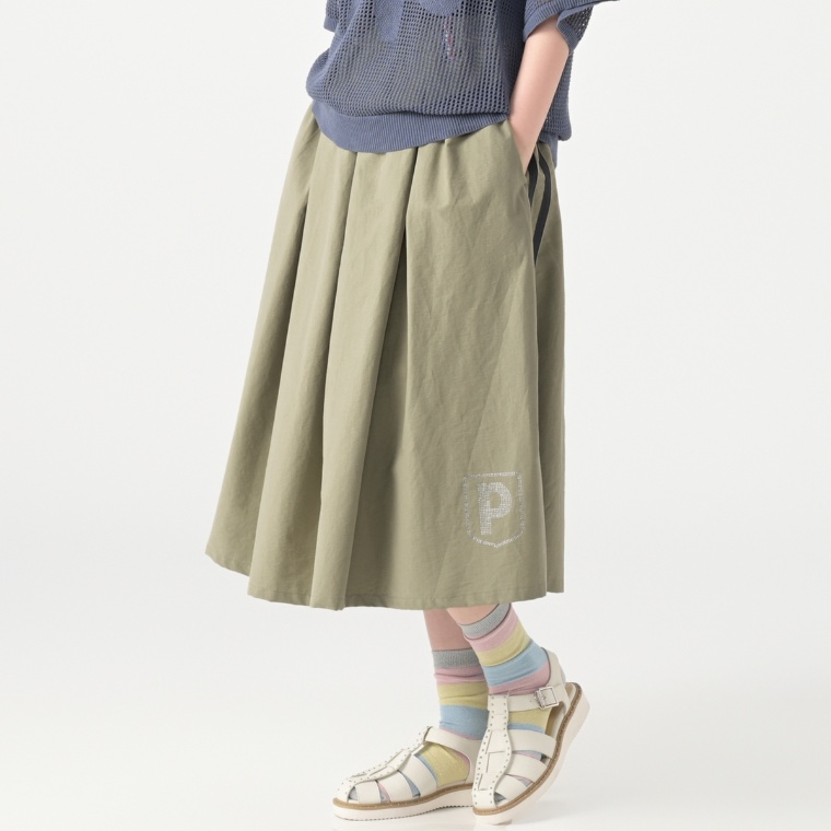 PERSONS サイドラインフレアースカート