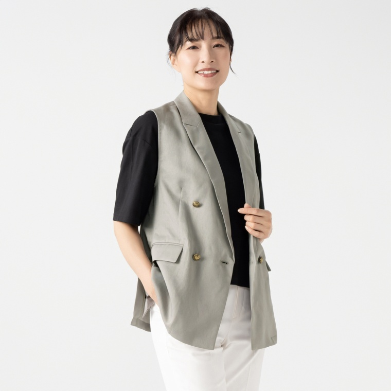 Beauty Fit 今どきシルエットダブル前ジレ