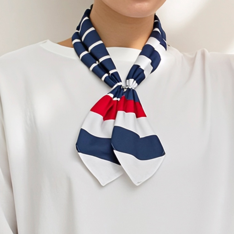 Provador着脱ワンタッチ ひんやりキシリトール加工スカーフ