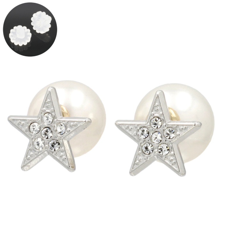 Melody クリアストーンスターバックキャッチピアス